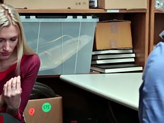 デカパイ, ブロンド, ハードコア, オフィス, ヤリマン, 三人, ユニフォーム