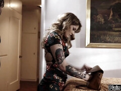 Small tits latina is throatfucked rough