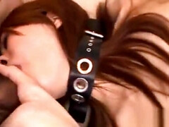 Asian cowgirl riding and anal toying