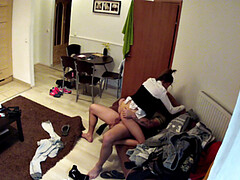 Maid Polishes Stranger's Cock and Takes His Hot Load in Cowgirl & Doggystyle