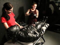 Electrical fantasies in latex perversions for horny lesbians