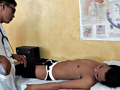 Nippon amateur twink used by his doctor in infirmary