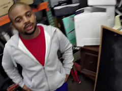 Straight black guy fucked in the shop
