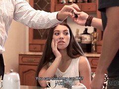 Pijpbeurt, Vriendje, Tsjechisch, Pop, Europees, Zoon, Tiener, Tieten likken