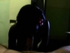 Amateur, Noire, Sucer une bite, Noir ébène, Interracial
