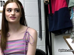 素人, 茶髪の, バック, ハードコア, オフィス, 小柄, スパイ, ティーン