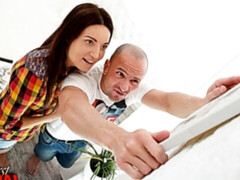 アナル, デカチン, フェラチオ, 茶髪の, バック, 自然山雀, ガリガリ, オッパイの