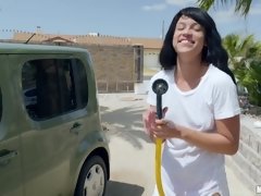 Culo grande, Verga grande, Mamada, Coche, Latina, Flaco, Adolescente, Tetas