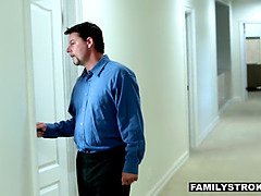 Grosse bite, Sucer une bite, Tir de sperme, Mignonne, Hard, Hd, Petite femme, Nénés