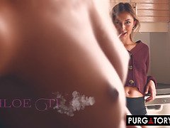Blasen, Hundestellung, Hd, Lecken, Muschi, Realität, Rasiert, Flotter dreier