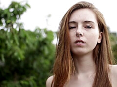 手コキする, オナニー, アウトドア, ピアス, ガリガリ, 一人, ティーン, オッパイの