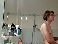 Amateur, Européenne, Marrant, Homosexuelle, Réalité, Douche, Maigrichonne, Solo