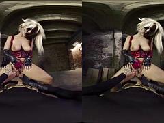 Dreidimensional, Grosse titten, Blondine, Milf, Pov, Realität, Titten