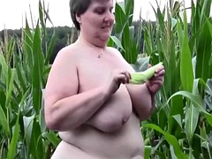 Gorda, Gordita, Europeo, Maduro, Al aire libre