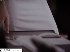Anal, Rubia, Mamada, Sexo duro, Tacones, Lencería, Oficina, Secretaria