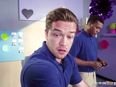 Grosser schwanz, Grosse titten, Blasen, Hardcore, Hd, Pornostars, Rotschopf, Titten