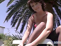 Brunette brune, Allemand, Femme au foyer, Masturbation, Mère que j'aimerais baiser, De plein air