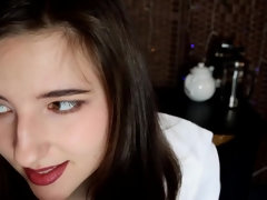 Blasen, Braunhaarige, Handjob, Selbstgemacht, Pov, Sekretärin, Solo, Titten