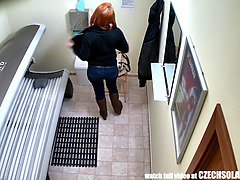 素人, デカパイ, Hd, 赤毛, 日光浴室, 一人, ティーン, のぞき