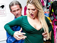 Culo grande, Verga grande, Tetas grandes, Rubia, Mamada, Estilo perrito, Oficina