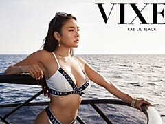 アジア人, デカチン, フェラチオ, 茶髪の, バック, ハードコア, アウトドア, ガリガリ