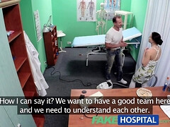 Brunette brune, Tchèque, Médecin, Infirmière, Pov, Réalité, Plan cul à trois, Nénés
