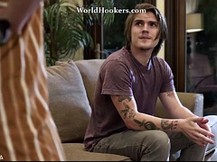 Anaal, Grote lul, Grote mammen, Blond, Bruinharig, Groep, Latijnse vrouw, Tieten likken