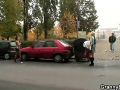 Old granny prostitute please young client
