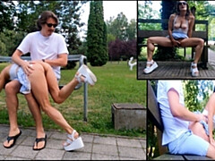 Leie, Extrem, Reif, Milf, Orgasmus, Im freien, Realität, Hintern versohlen