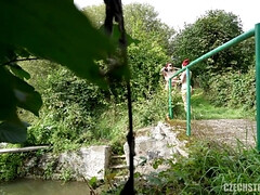 フェラチオ, 巨乳な, チェコ, ハードコア, 自家製, 淫乱熟女, 裸, 三人