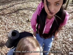 お尻, デカ尻, 黒人, ハードコア, オマンコ, 三人, ヤリマンの