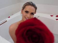 浴室, ベッドルーム, ブロンド, フェラチオ, バック, Hd, 人妻の, 自然山雀