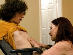 Grosse titten, Blasen, Hundestellung, Aufs gesicht abspritzen, Milf, Mutti, Natürlichen titten, Rotschopf