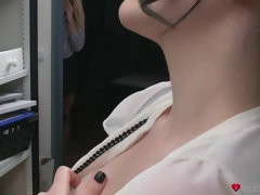 Caught aroused and seduced at work