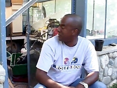 Noire, Sucer une bite, Brunette brune, Éjaculer dans la bouche, Queue, Noir ébène, Hard, Hd