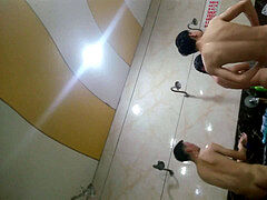 アジア人, 浴室, 中国人, 公共, スパイ