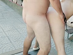 Amateur, Pareja, Corrida, Sexo duro, Hotel, Al aire libre, Público