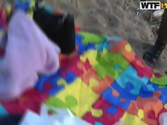 ヒール, 下着, オナニー, 公共, 赤毛