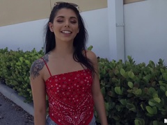 Leie, Arsch, Hundestellung, Zierlich, Pov, Muschi, Kurzes haar, Tätowierung