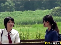 Amateur, Asiatique, Japonaise, De plein air, Réalité, Étudiant, Adolescente, Voyeur