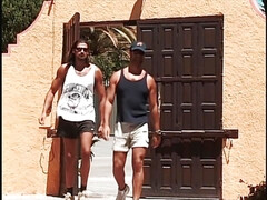 Blond, Groep, Harig, Logement, Interraciaal, Lesbisch, Roodharige vrouw, Oud