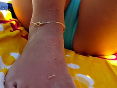 Bikini, Konturen der schamlippen, Freundin, Pool