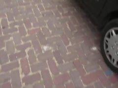 露出狂, 彼女, キス, アウトドア, 公共, 剃毛, オッパイの, 濡れ