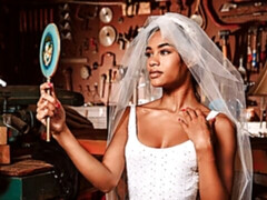 黒人, ブロンド, フェラチオ, 女 人男 人, 手コキする, 異人種間, ティーン, 三人