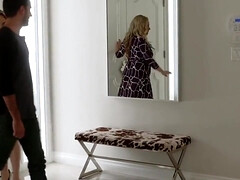 ブロンド, フェラチオ, 茶髪の, 娘, チン, Hd, 義母, 三人