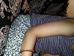 Grosse bite, Couple, Hard, Femme au foyer, Indienne, Embrassement, Suçant, Nénés