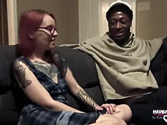 Leie, Amerikanisch, Blasen, Zierlich, Rotschopf, Ablutschen, Tätowierung, Titten