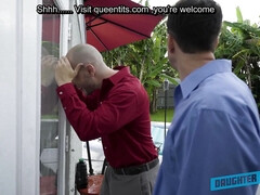 Amateur, Sucer une bite, Brunette brune, Fille, Queue, Orgie, Adolescente, Plan cul à trois