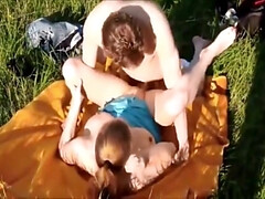 素人, ブロンド, 中出し, チン, ドイツ人, ハードコア