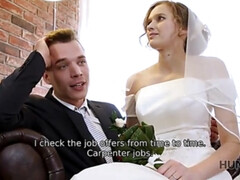 Grubby wealthy stud pays a plenty of of cash to drill the bride right after the wedding
